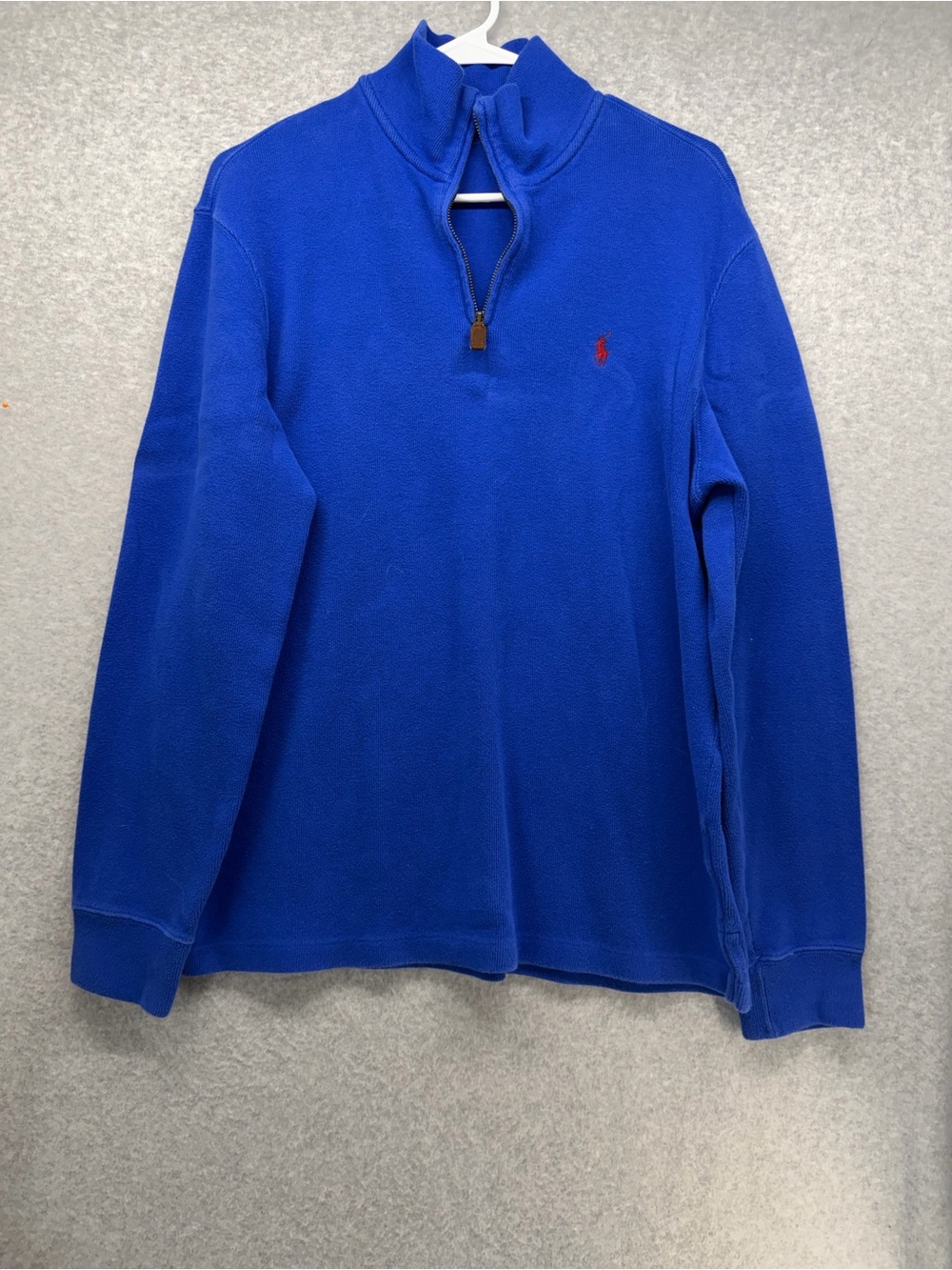 Polo by Ralph Lauren Royal Blue Quarter Zip Fleece Pullover